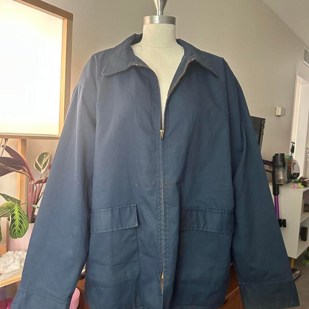 Unbranded Men's Navy and Blue Jacket